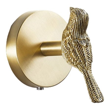 Gyllene mässingsdjur krok mässing klädkrok bakdörr krok kök rum handdukskrok (fågel)