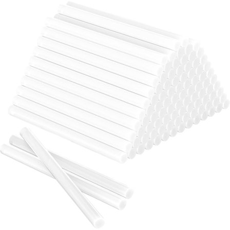 100 stk. smeltelimsstifter 7 x 100 mm, Universal Transparent Limstifter til Varm Limpistol, Velegnet til DIY, Håndværk