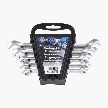 Biltema - Bremsenøkkelsett 8–17 mm 5 stk.