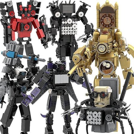 QD-Skibidi Toalett Man Vs Monitor Man Tv Man Monterade Byggklossleksaker