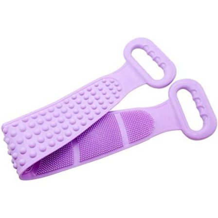 Silikon ryggbørste dobbeltsidig ryggskrubber, silikon kroppsbørste