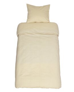 Sengetøysett med trykte striper Stripe 2-deler Gul