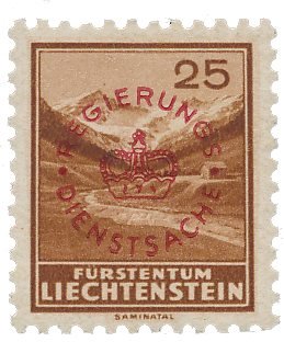 Liechtenstein 1934 - MICHEL D15a - Ubrugt
