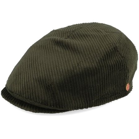 Mayser - Grön flatcap Keps - Sidney Corduroy Loden Flat Cap @ Hatstore