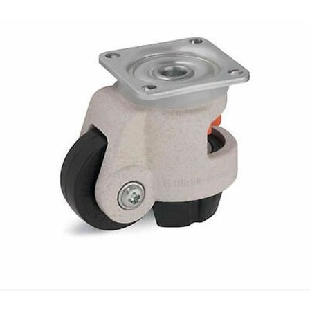 Nivelleringshjul - Blickle - HRP-POA 63G - 63mm - Kapacitet 500kg - Sort nylon