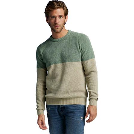 Cast Iron, Round-neck Knitwear Groen, Heren, Maat:L,Cotton