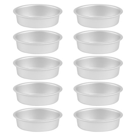 10 stk Mini Oval Egg Form Aluminium Alloy Metall Ost Kake Form Brød Mugg Tart Holder Pudding Je