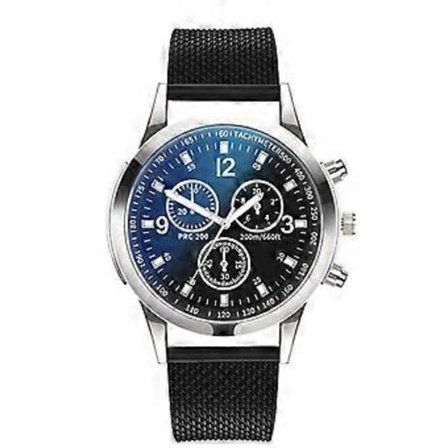 McyKcy Herreure - Rustfrit Stål med Krystaller En Stilfuld og Luksuriøs Ur til Mænd B