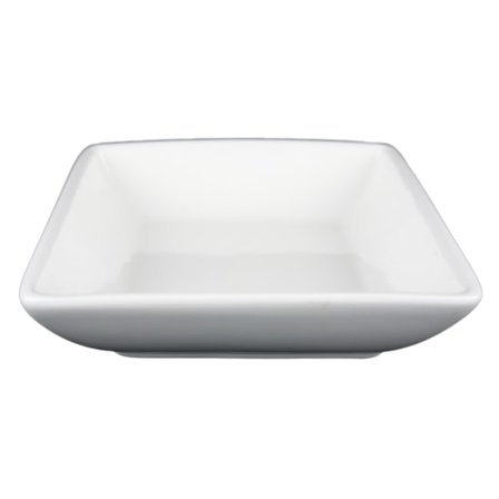 Lille porcelænsskål firkantet - 12-pak