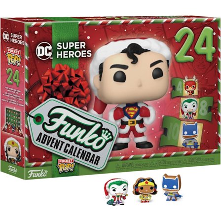 Funko Joulukalenteri: DC 2023 - Teräsmies - DC Comics - 24 päivää yllätyksiä - Minifiguurit Joulun odotukseen