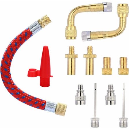 Cykelpumpe Ventiladaptere Cykelventil Presta Schrader Cykelventilsforbindelser Cykel Transformer Adapter Pump Fitting SV AV DV Balls Needle Ba