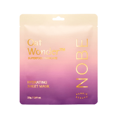 NOBE Oat Wonder Hydrating Sheet Mask 1 pc Ansiktsmask & peeling Unisex