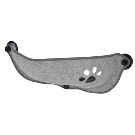 Vindushengekøye for kjæledyr, grå, 70x26x26cm, Maks. 12kg