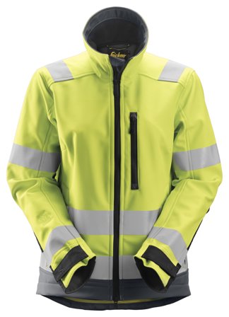 Snickers Workwear 1237 AllroundWork Softshelljakke varsel, gul Varsel, Gul, Klær