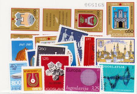 Jugoslavien - Logo/symboler - Frimærkepakke - Postfrisk