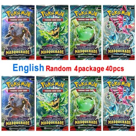 Ny 36/40 stk. æske Pokemon-kort Scarlet & Violet Prismatic Evolutions Engelsk Booster Battle Carte Trading Samlekort Gaver