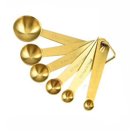 Måleskjeer i sett, nyttig målebeger i rustfritt stål, kjøkken, kaffemåleskje, te, g