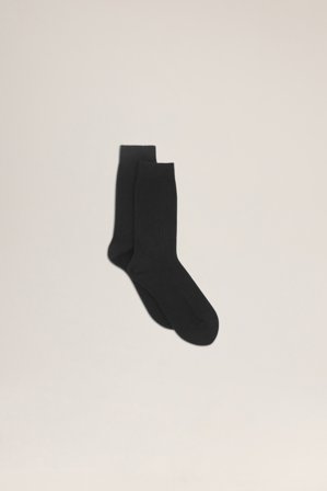 NN.07 Sock One Strømper Herre Sort Uldblanding