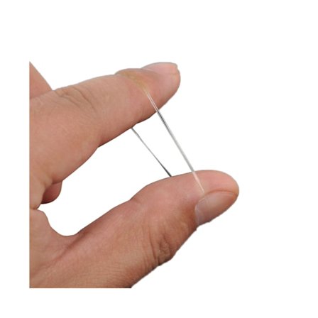 500 st engångs genomskinligt gummiband Elastiskt hår Ring Bind Tie Hästsvans Hållare-