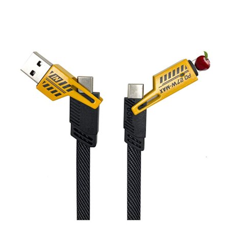 Fyra-i-ett datakabel, supersnabb laddningskabel, två till två bil Type-C överföring