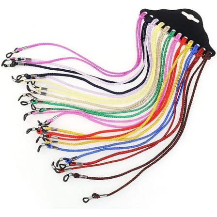 12 stk. Brilleholder Remme Snor, Solbriller Rem Justering til Mænd Kvinder, Sports Briller Holder Kæder Lanyard