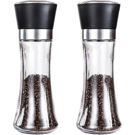 Peber- og saltkværnsæt med 2 justerbare kværne