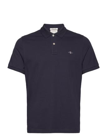 Reg Shield Ss Pique Polo Navy GANT