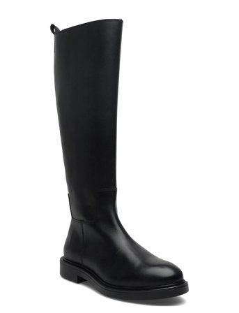 Biaadda Knee High Boot Smooth Leather Black Bianco