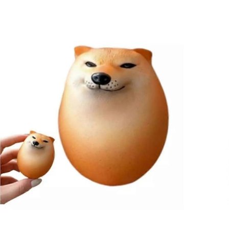 Shibako Hund Squishy Ägg, Långsamt Stigande Squishy Fidget Stressavlastande Leksaker för Arbete