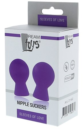 Kjøp Dream Toys Sleeves Of Love Nipple Suckers Purple - Brystvorte sugekopper | God pris