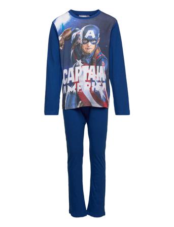 Long Pyjamas Pyjamassæt Blå Marvel