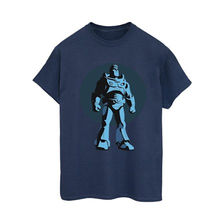 Disney Dam/Damer Lightyear Buzz Stående Cirkel Bomull Pojkvän T-shirt