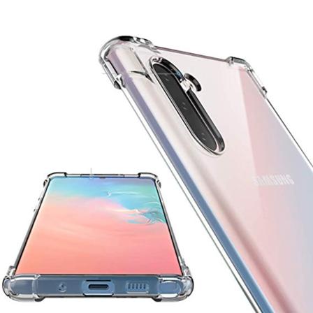 Samsung Galaxy Note10 - Gennemtænkt silikonecover Transparent/Genomskinlig