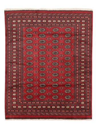 Håndknyttet Pakistan Bokhara 2Ply Teppe 198X247 Mørk Rød/Svart