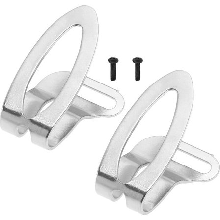 2 stycken sladdlösa borr bälteskrokklämmor med skruvar 372229 331277 Lämplig för Hitachi 18V sladdlös borr elverktyg midjespänne silver