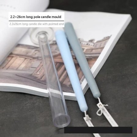 (pow yeah!) Lysforme lys stearinlys DIY silikoneforme YKE55031 spids lang stang 22x26