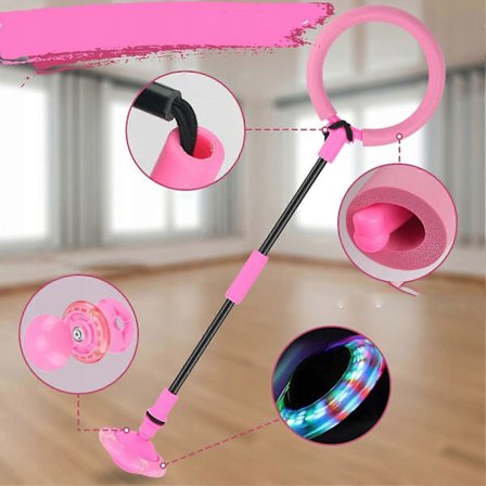 Lysende LED hoppetau for bein Hula Hoop leke for barn [HK]