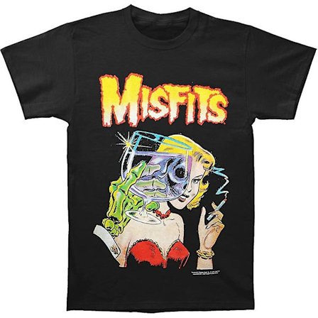 Misfits Men's Die Die Revisited Slim Fit T-shirt Large Black