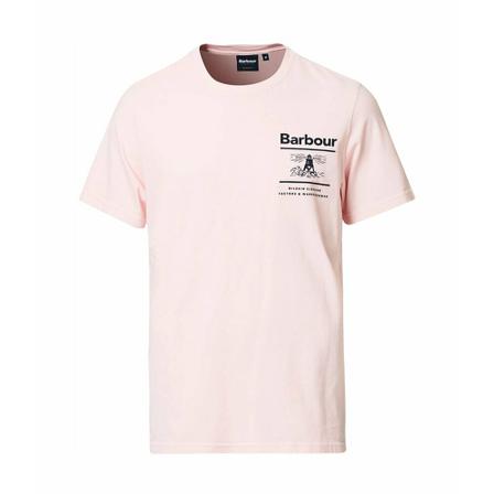 Barbour - T-shirts - Rosa - Herr - Storlek: L, Herr, Storlek: L