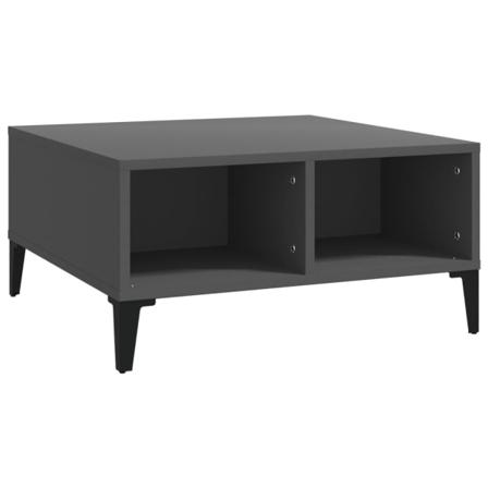 Vidaxl Soffbord Grå 60x60x30 Cm Spånskiva Grå
