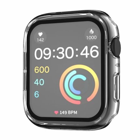 Apple Watch Series 8 (45mm) protective cover with tempered glass - Transparent