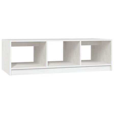 vidaXL Soffbord vit 110x50x34 cm massiv furu