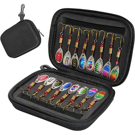 Fiskesluk, 16 stk Fiskeskjeer Sluk Metallagn Fiske, ZQKLA