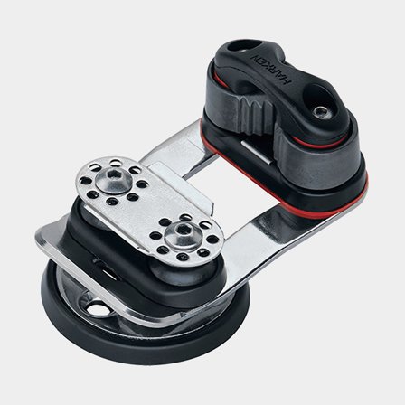 Harken Micro Cam Base - Swivel, 16 mm Sheaves (9051)