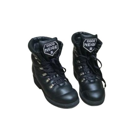 Chanel Vintage, Pre-owned Boots Zwart, Dames, Maat:36 EU