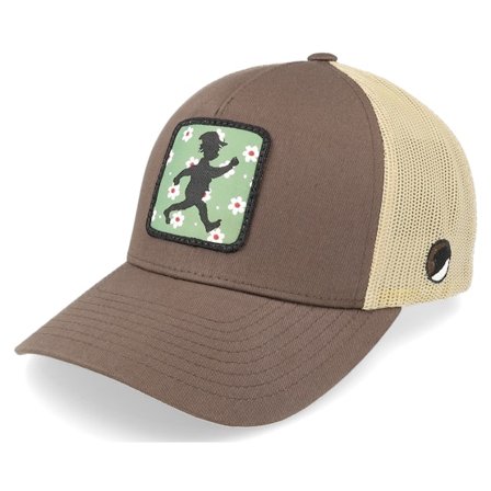 Emil I Lönneberga - Brun trucker Caps - Emil Silhouette Blossom Brown/Khaki Trucker @ Hatstore