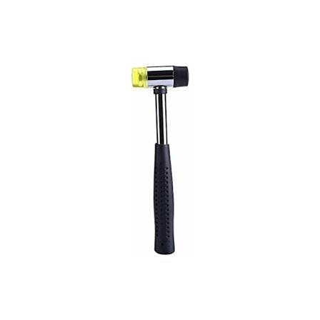 Ringstørrelsesmandrel - Smykke Gummihammer, Stål Mandrel Ring og Nylon Hammer Størrelsesbestemmelse Smykkefremstilling Formningshammer Værktøjer (