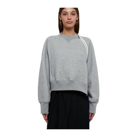Sacai - Hoodies - Grå - Dam - Storlek: M, Dam, Storlek: M