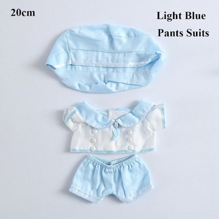 Dukkeklær Dukkekjoler LYSEBLÅ 20CMPANTS DRAKT BUKSE DRAKT
