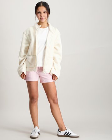 Abercrombie AFG LR MIDI COLOR TWILL SHORTS Różowy Szorty Dziewczyna - Kids Brand Store